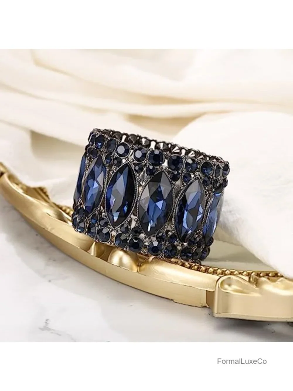 Crystal Stretch Bangle Bracelet Wedding Party Gift for Women